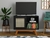 Aparador Buffet Balcão Baixo Porta em Rattan - Preto - comprar online
