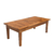 Mesa de Centro Ripada 100cm x 50cm Madeira Rústica - Castanho - loja online