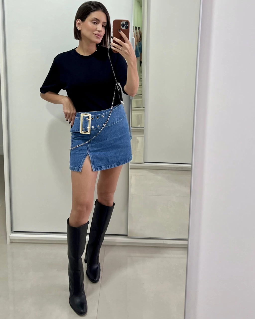 Saia jeans
