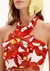 Top Cropped Frente Única Estampado Com Aplique de Flor - comprar online