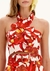 Top Cropped Frente Única Estampado Com Aplique de Flor na internet