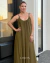 Vestido Super Midi Com Alça de Jersey