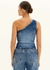 Top Jeans Ombro Único - comprar online