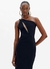 Vestido Super Midi Ombro único Com Recortes na internet