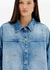 Camisa Jeans Alongada Com Laços - comprar online