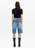 Bermuda Jeans Cargo High na internet