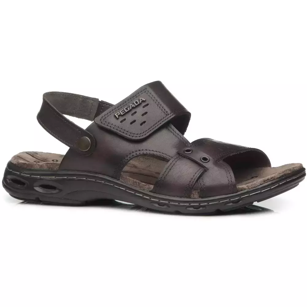 SANDÁLIA MASCULINA PEGADA EM COURO CRAVO - CONFORTO E VERSATILIDADE PARA O HOMEM MODERNO