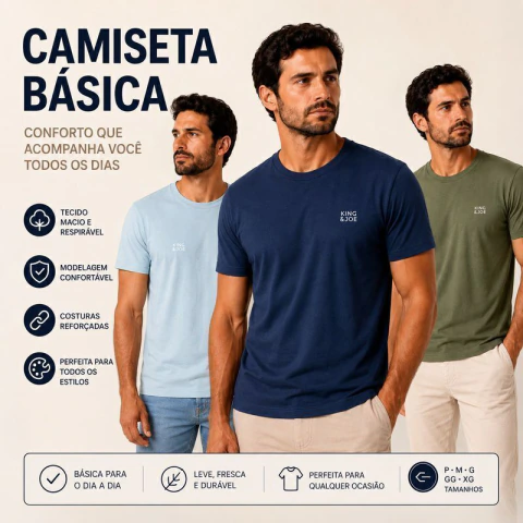 CAMISETA BASICA KING JOE