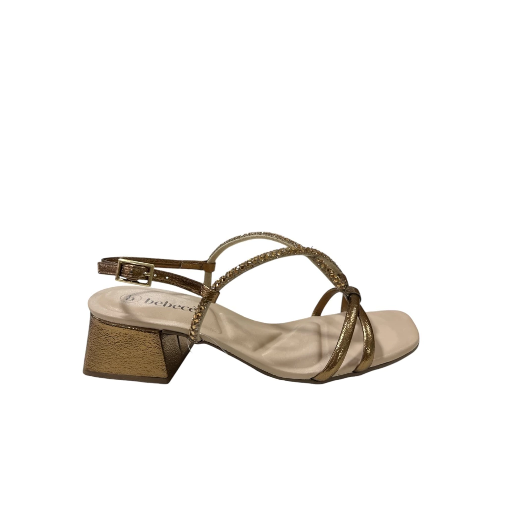 SANDÁLIA BEBECÊ NAPA CRAQUELET - BRONZE - 2095