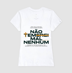 Camiseta Não Temerei Mal Nenhum - Vista a Palavra - comprar online