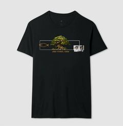 Camiseta Tríade Sagrada da Vida - Fé, Família e Riqueza - Cósmic Vibe