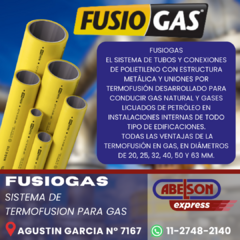 FUSIOGAS CAÑO 20 mm TERMOFUSION GAS - comprar online