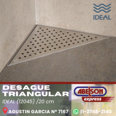 IDEAL DESAGUE TRIANGULAR 20 cm (12045) en internet