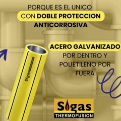 SIGAS CAÑO TERMOFUSION GAS 25mm en internet