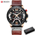 Relógio original Curren masculino, casual, luxo, militar, couro na internet