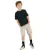 Bermuda Sarja com Elástico Infantil Masculina