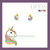BRINCO UNICORNIO RESINADO BANHADO EM OURO 18K - comprar online