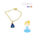 PULSEIRA VESTIDO CINDERELA RESINADA BANHADA EM OURO 18K - comprar online