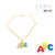 PULSEIRA PINGENTE ABC RESINADA BANHADA EM OURO 18K - comprar online