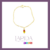 PULSEIRA PINGENTE PICOLÉ RESINADA BANHADA EM OURO 18K
