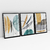 Quadro Abstrato Organic Decor Kit com 3 Quadros - comprar online