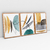 Quadro Abstrato Organic Decor Kit com 3 Quadros