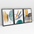 Quadro Abstrato Organic Decor Kit com 3 Quadros