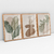 Imagem do Quadro Abstrato Tropical Leaves Kit com 3 Quadros