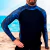 Remera UV 50 Rash guards Lycra Extra Life AZUL reflejo