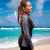 Remera UV 50 Rash guards Lycra Extra Life Tiburón ballena negro - comprar online