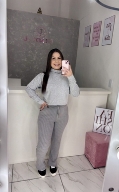 Calça tricô modal