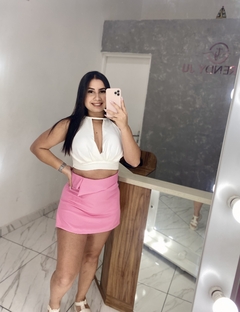 Shorts saia alfaiataria