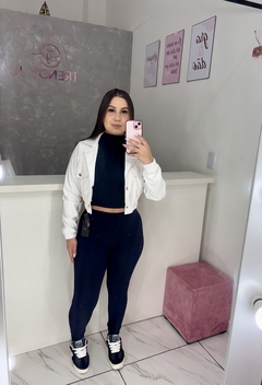 Jaqueta couro fake