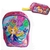 kit escolar infantil Mochila Lisa fashion Desenho em alto relevo glliterizado+ estojo