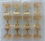 MENORAH MINIATURA DOURADA C/12PÇS