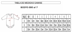 Imagen de Body M/Larga GAMISÉ Liso Talles 1 y 3 Colores Naturales