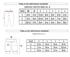 Medio Osito GAMISÉ Talles 2 y 4 Flores - comprar online