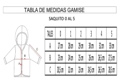 Saquito GAMISÉ Talles 0 y 1 Dinos - comprar online