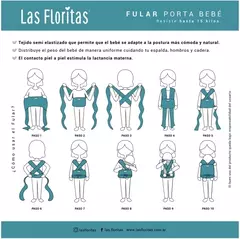 Fular LAS FLORITAS - BUGUI Baby Shop