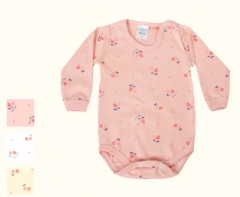 Body M/Larga GAMISÉ Talles 2 y 4 Flores - BUGUI Baby Shop