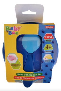 Set de Plato con Cuchara BABY BEE - tienda online