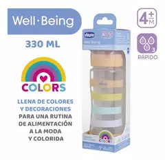 Mamadera CHICCO Well Being 330ml - BUGUI Baby Shop
