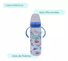 Mamadera VAITA Natural Boca chica con asas 240ml