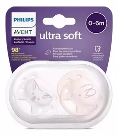 Chupete Philips AVENT Ultra Soft 0-6m x2