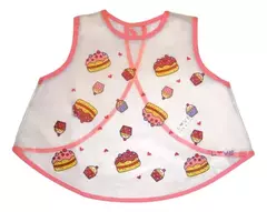 Babero Vestidito LOVE Impermeable +6 meses - BUGUI Baby Shop