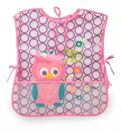 Babero LOVE Doble Impermeable Vinilico Con Bolsillo XXL - tienda online