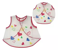 Babero Vestidito LOVE Impermeable +6 meses