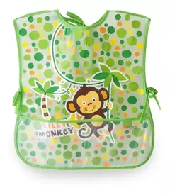 Imagen de Babero LOVE Doble Impermeable Vinilico Con Bolsillo XXL
