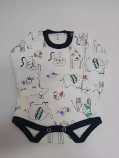 Body algodón manga larga estampado Talle 1 - BUGUI Baby Shop