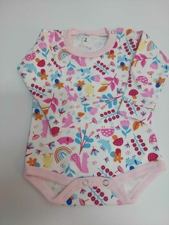 Body algodón manga larga estampado Talle 2 - comprar online